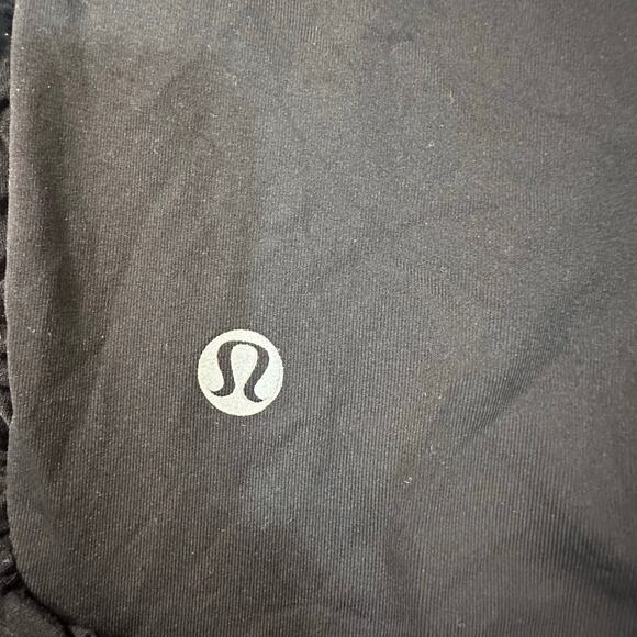 LULULEMON Women's Run: Fast And Free Crop Size 8 In Black/Metallic Silver/Coal - Picture 4 of 13